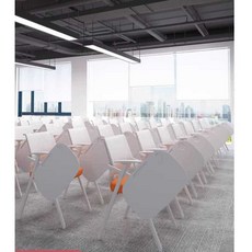 교회 학원책걸상 사무실 학원 필기판 책걸상, 화이트 쿠션+화이트+표준 테이블