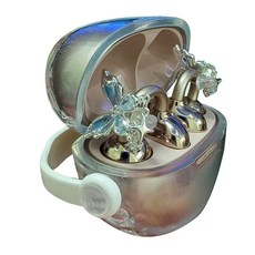 반짝이는 혼합물 나비 귀 클립 장식은 대부분의 헤드폰에 일관됩니다
