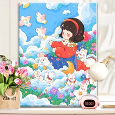 피포페인팅 DIY 명화그리기 유화 그림 그리기 아크릴화 30*40cm, 28타입, 1개