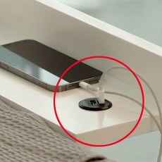 국내제작 아이린 엘린 침대 협탁 선반 틈새장, 매립형usb