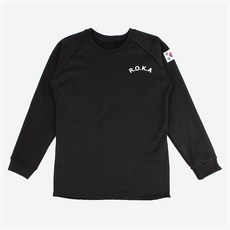 WHOARMY 拉絨 ROKA Loca 衛衣長袖黑色防寒 Loka T恤