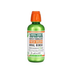 【TheraBreath 凱斯博士漱口水】無酒精漱口水 473ml (溫和薄荷/冰涼薄荷) 美國製造, 1個, 溫和薄荷
