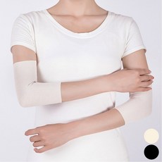부드러운 보온 모달 면 팔꿈치 보호대 통풍 팔 아대 jun+73520BQ, 블랙_M