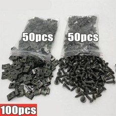개개 혼합 자동차 금속 나사 탭핑 패스너 클립 방지 보호 철판, 7. 100pcs set, 1개