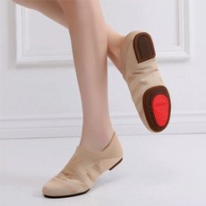 라인 발편한 댄스 대형 밑창 스윙화 카멜 구두 28