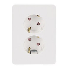 상도 매입콘센트 올리비아 2구 화이트 기타 전기용품, 1개