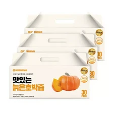 100 참앤들 맛있는 늙은 호박즙 90ml 30포 3개, 1개