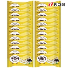 빙그레 빵또아 부드러운 한박스 아이스크림, 180ml, 24개