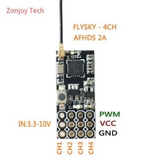 Flysky i6 i6X i6SFS-i6 FS-i6 송신기 2A 미니 호환 수신기 PWM 출력용 새 JHEMCU FS2A 4CH AFHDS