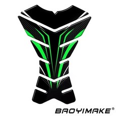 오토바이 슬립 오일 탱크 패드 측면 무릎 보호대 데칼 스티커, 1개, 8. 17 GREEN