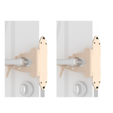 정품 [1+1] 문이 닫히는 문쾅 소음 충격 방지 실리콘 커버2p, 베이지+베이지, 1개