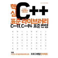핵심 C++ 표준 라이브러리 C++11 C++14 표준 반영부록- 차기 C++17 표준 라이브러리 소개, 상품명