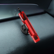 車用安全錘 緊急破窗器 安全帶切割器 車載逃生錘 車用應急安全必備, 紅色, 1個