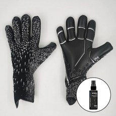 풋볼몬스터 초등 성인 골키퍼장갑 전용파우치 증정 어린이 축구장갑 유소년, 블랙, 1개