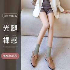 光腿神器 保暖加絨加厚打底褲女 鞦鼕外穿棉褲 肉色厚絨 大碼褲子 01