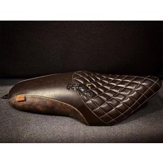 레블 500 시트 앞좌석 교체용 오토바이 범퍼, 빈티지 스타일 B 다크브라운 다이아몬드 소프트, cm1100