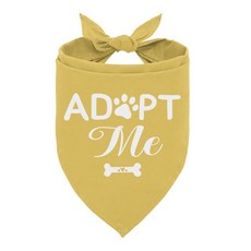 해외 Corner wind Adopt Me 강아지 반다나 강아지용 애완견 입양 개 애호가를 위한 선물 소형견 중형견을 애완동물을 사진 소품 반려동물 스카프 액세서리C31 미국매, .0002.Light yellow.