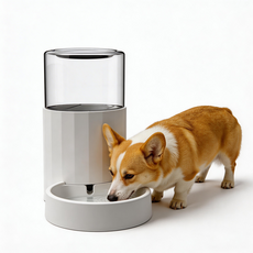 美芙 2.5L 寵物自動飲水機, 白色, 1個