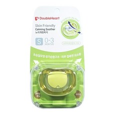 더블하트 PPSU Skin Friendly 노리개젖꼭지, S(0~3개월), 옐로우, 1개