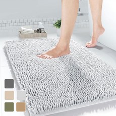 소울엔 구름결 발매트 빨아쓰는 부드러운 극세사 욕실, 라이트 그레이