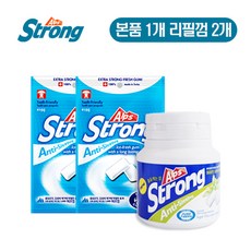 알프스스트롱 잠깨는 무설탕 졸음 방지 껌 1Set(본통1X리필2)