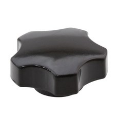 KN-4502-23-04 배크라이트 오각 노브 손잡이 너트형, 1개, M8, 48mm