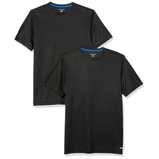 Amazon Essentials 남성용 수분 흡수 통기성 액티브 퍼포먼스 테크 짐 티셔츠 2팩 네이비/화이트 XL 264114