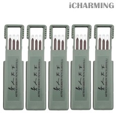 차밍 여인천하 오토 아이브로우 펜슬 리필5개 (심3개입), 1검정색, 5개