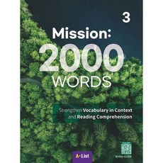 Mission 2000 WORDS 3:Student Book with Mini Word Book and Free App, Mission 2000 WORDS 3, E2K(저), A List, E2K