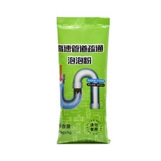 高速管道疏通 泡泡粉, 1個, 管道疏通劑綠色包裝