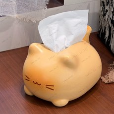 閃 出貨 陶瓷泡麵碗碗 烤麵包小貓碗 小貓碗 烤麵包小貓泡麵碗 泡麵碗 烤麵包小貓係列全套餐具, 烤麪包貓咪紙巾盒, 1個