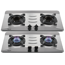 林內 Rinnai RB-N2601S 檯面式不鏽鋼雙口爐 內焰爐 雙口瓦斯爐, 市區天然氣(NG1)/桶裝瓦斯(LPG)