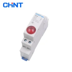 1PC CHINT ND9 파일럿 조명 LED 빨간색 녹색 AC/DC 24V 220V 모듈형 DIN 레일 램프 표시 등, 01 AC DC 230V, 01 AC DC 230V