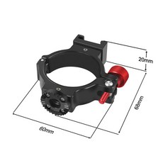 짐벌 O 링 확장 클립 콜드 슈 어댑터 DJI OSMO Mobile 용 1/4 로제트 기어 2 3 4 OM5 OM6 OM7 7P 마이크 라이트 폰 홀더, 04 A for OM5 OM6, 1개