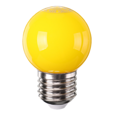 일광 인지구 LED 칼라 1W E26 옐로우, 1개, 노란색