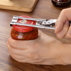 우디밸리 만능 길이조절 스테인리스 병 오프너, 1개, 메탈릭 실버