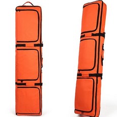 스키휠백 스노우보드 휠백 가방 장비 보관 방수 스키장 오렌지 블루 블랙 기본, 1개, A.오렌지-160cm 미만
