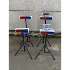 LED 비상등 도로 신호 점멸등 램프 경고램프 현장 A. 소형 통합형 태양광 이동형 브라켓