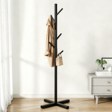 헤르티만 공간활용 간단한 설치 금속 스탠드 옷걸이