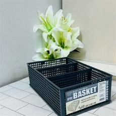 칸막이 정리바스켓-대 1p(색상랜덤) 문구 잡화 수납 상자