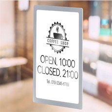 더번지 포켓패드 A4 매장안내판, 은색