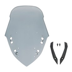 YAMAHA NMAX 155 2021-2023專用改裝風鏡 抗壓耐用 提升騎乘舒適度與極限超快感, Gray, 1個