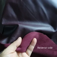 쿠쿠스토어 딥데이트 레드 양가죽 0.5mm 진짜 원단 첫 번째 피부 레이어 수제 DIY 스커트 장갑, [00] 10x20cm, 01 Deep date red
