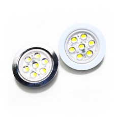 LED 가구 매입등 2인치 2W KS 진열장 장식장 주방후드 JS, 화이트, 전구색, 전구색, 1개