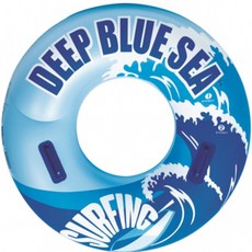 해돋이 손잡이 원형 튜브 100cm 블루 바다튜브