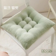 해피유통 겨울용 귀여운 곰 디자인 두꺼운 따뜻한 플러시 의자 방석, 45*45CM(4개 팩), 2