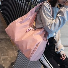 더플백 무용가방 발레가방 줌바 라인 운동가방 세컨백 여행가방, 핑크