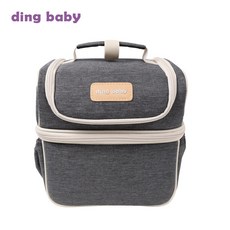 Ding Baby 雙揹式母乳保冷袋(附冰磚2入) - 雙肩設計，保冷保鮮，外出哺乳更輕鬆, 1個, 1