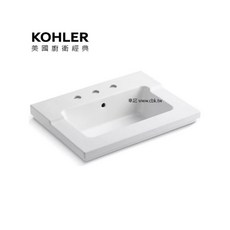 KOHLER Tresham 檯面盆 64.6cm K-2979-8-0, 1個