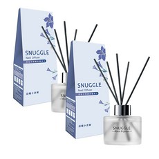 SNUGGLE 熊寶貝 香氛室內擴香 沉靜雪松 小蒼蘭 清新茉莉 療癒白茶 晨光白麝香 茶中漫步 檸檬馬鞭草, 晨曦小蒼蘭, 100ml, 2個